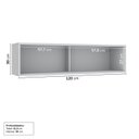 Ver imagem 4 de Armário Aéreo Planejado Porta Basculante Reflecta 120cm Nara CabeCasa MadeiraOriginals Cinza