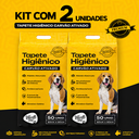 Ver imagem 3 de Tapete Higiênico 60x60 Pet 100 Unidades Carvão Ativado Anti Vazamento