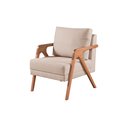 Ver imagem 4 de Kit 2 Poltronas Mona Luxo e Namoradeira Mona Linho Bege