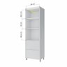 Paneleiro Modular 2 Portas 2 Gavetas Marquesa 70cm 100 Mdf - 3