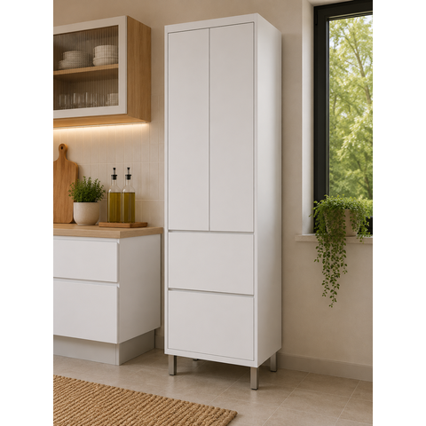 Paneleiro Modular 2 Portas 2 Gavetas Marquesa 70cm 100 Mdf