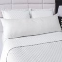 Ver imagem 1 de Fronha Avulsa para Travesseiro Corpo 0,45x1,40M com Zíper Percal 200 Fios Branco