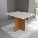 Ver imagem 1 de Mesa de Jantar Retangular Tampo de Madeira Fidelitá Itália 110cm