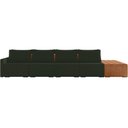 Ver imagem 3 de Sofá Ilha Modular para Sala 392cm com Puff Dublin K01 Veludo Verde Sintético Caramelo - Lyam Decor