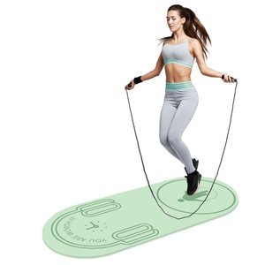 Tapete Pula Corda Absorção de Choque Yoga Antiderrapante Profissional Fitness Exercício Silencioso a