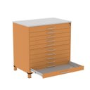 Ver imagem 4 de Mapoteca 10 Gavetas Map10 120,4cm X 122,3cm Aço