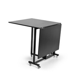 Mesa Super Prática Preta com Rodinhas 143cm - 3