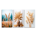 Ver imagem 4 de Quadros Decorativos Trigo Dourado Prosperidade e Fartura
