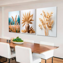 Ver imagem 2 de Quadros Decorativos Trigo Dourado Prosperidade e Fartura