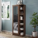 Ver imagem 2 de Sapateira Íris 1 Porta com Espelho Castanho - Móveis Henn