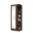 Ver imagem 1 de Sapateira Íris 1 Porta com Espelho Castanho - Móveis Henn