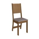 Ver imagem 5 de Conjunto Sala de Jantar Fidelitá Atenas 150cm com 6 Cadeiras Freijó/off-white Assento Linho