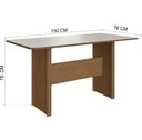 Ver imagem 4 de Conjunto Sala de Jantar Fidelitá Atenas 150cm com 6 Cadeiras Freijó/off-white Assento Linho