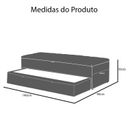Ver imagem 5 de Calçadeira Baú Sapateira 140cm Ayla Suede Tampo Reto