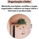 Ver imagem 5 de Cabideiro Caramelo de Parede em Madeira 3 Ganchos