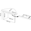 Ver imagem 4 de Mesa Escrivaninha de Canto Home Office Trinity A02 Olmo Branco - Lyam Decor