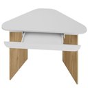Ver imagem 5 de Mesa Escrivaninha de Canto Home Office Trinity A02 Olmo Branco - Lyam Decor