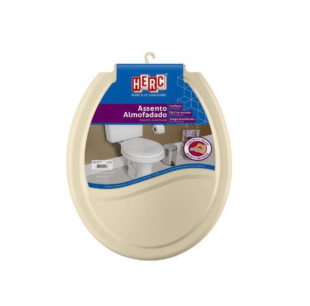 Assento Sanitário Almofadado Bege Herc