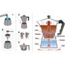 Cafeteira Italiana Moka Alumínio ? 300ml Original - 5