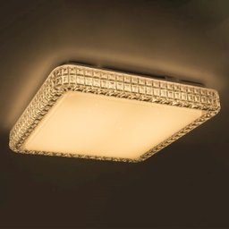 Plafon Led Sobrepor Quadrado 24w Branco Yamamura 40cm - 4