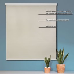 Persiana Rolo Blackout Vinilico Bando 2,00 X 2,20 Cinza - 3