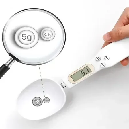 Colher Balança de Alimentos Portátil Lcd Digital Pesar Comida Eletrônica Suplemento Cozinha Academia - 14