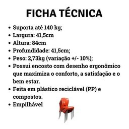 4 Cadeiras Bistrô Plástico Pés Alumínio Forte Bar Sala Salão:Marrom - 9