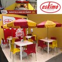 Ver imagem 6 de 4 Cadeiras Bistrô Plástico Pés Alumínio Forte Bar Sala Salão:Marrom