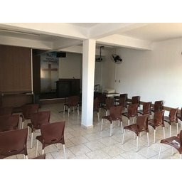 4 Cadeiras Bistrô Plástico Pés Alumínio Forte Bar Sala Salão:Marrom - 17