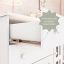 Ver imagem 7 de Conjunto Quarto Bebê Guarda Roupa Ariel 4 Portas Cômoda 4 Gavetas 1 Porta 100% MDF 