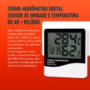 Ver imagem 4 de Termo Higrometro Sensor Medidor de Temperatura Umidade do Ar Relogio Digital
