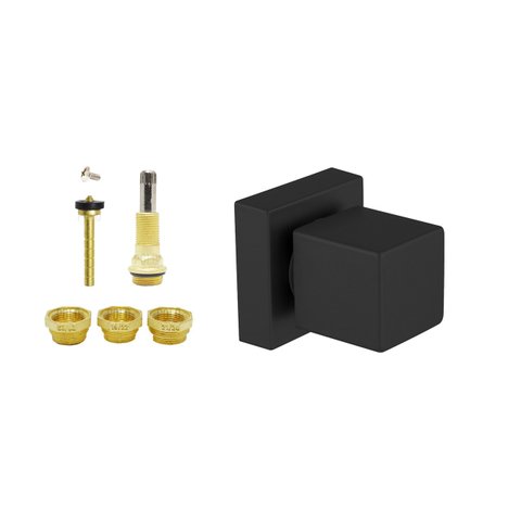 Kit Reparo Salva Registro Pressão Chuveiro 7x1 Universal Preto