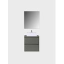 Ver imagem 4 de Gabinete para Banheiro com Cuba e Armario 60cm Mdf Verde Dubai - On Móveis