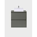 Ver imagem 6 de Gabinete para Banheiro com Cuba e Armario 60cm Mdf Verde Dubai - On Móveis