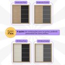 Ver imagem 6 de Guarda-roupas Casal 2 Portas de Correr 4 Gavetas Dallas Multimóveis Mp4271 Madeirado/preto