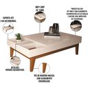 Ver imagem 4 de Mesa de Centro para Sala de Estar Nala B01 Off White Nature - Lyam Decor