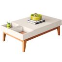 Ver imagem 2 de Mesa de Centro para Sala de Estar Nala B01 Off White Nature - Lyam Decor