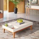 Ver imagem 1 de Mesa de Centro para Sala de Estar Nala B01 Off White Nature - Lyam Decor