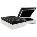 Ver imagem 1 de Cama Box Baú Casal + Colchão Anatômico Kappesberg D28 Onix + Base Crc Corano White