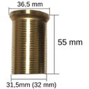 Ver imagem 2 de Fixação Tubo para Monocomando Importado M36 X M32 X 55 Mm com Porca - Kc055cp Hidroshop
