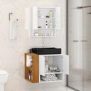 Ver imagem 6 de Gabinete Troia Cuba Dalla Preta Torneira Inox Valvula Click Branco/naturale