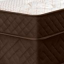 Ver imagem 3 de Cama Box Preta + Colchão Solteiro King Santa Cruz Marrom Molas Ensacadas Euro Pillow 96x203x72cm