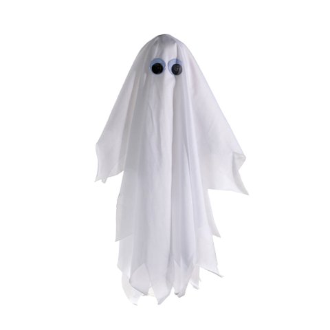 Enfeite Fantasminha Halloween com Som e Movimento 50cm Silverfestas