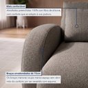 Ver imagem 5 de Sofá Cama Modular Orgânico Retrátil 4 Lugares 270cm Base Madeira Maciça Oxford