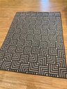 Ver imagem 4 de Tapete Sala Moderno Geometrico Tabuleiro 150X200 Cm Chumbo