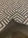 Ver imagem 2 de Tapete Sala Moderno Geometrico Tabuleiro 150X200 Cm Chumbo