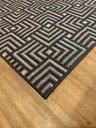 Ver imagem 5 de Tapete Sala Moderno Geometrico Tabuleiro 150X200 Cm Chumbo