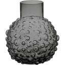 Ver imagem 1 de Vaso Decorativo Cachepô Enfeite 18x16x16cm Vidro Cinza Nh