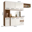 Ver imagem 4 de Cozinha Compacta Suspensa 7 Portas 2 Gavetas Juliete Nicioli