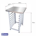 Ver imagem 5 de Mesa Bancada Suporte para Forno Convecção Progas Fast Oven com Suporte Assadeira